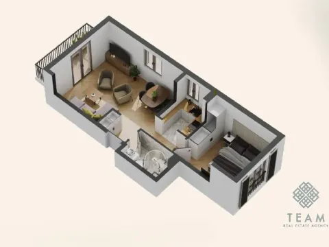 Prodaja, jednosoban stan, 45m², Donja Lastva, Tivat - image 9