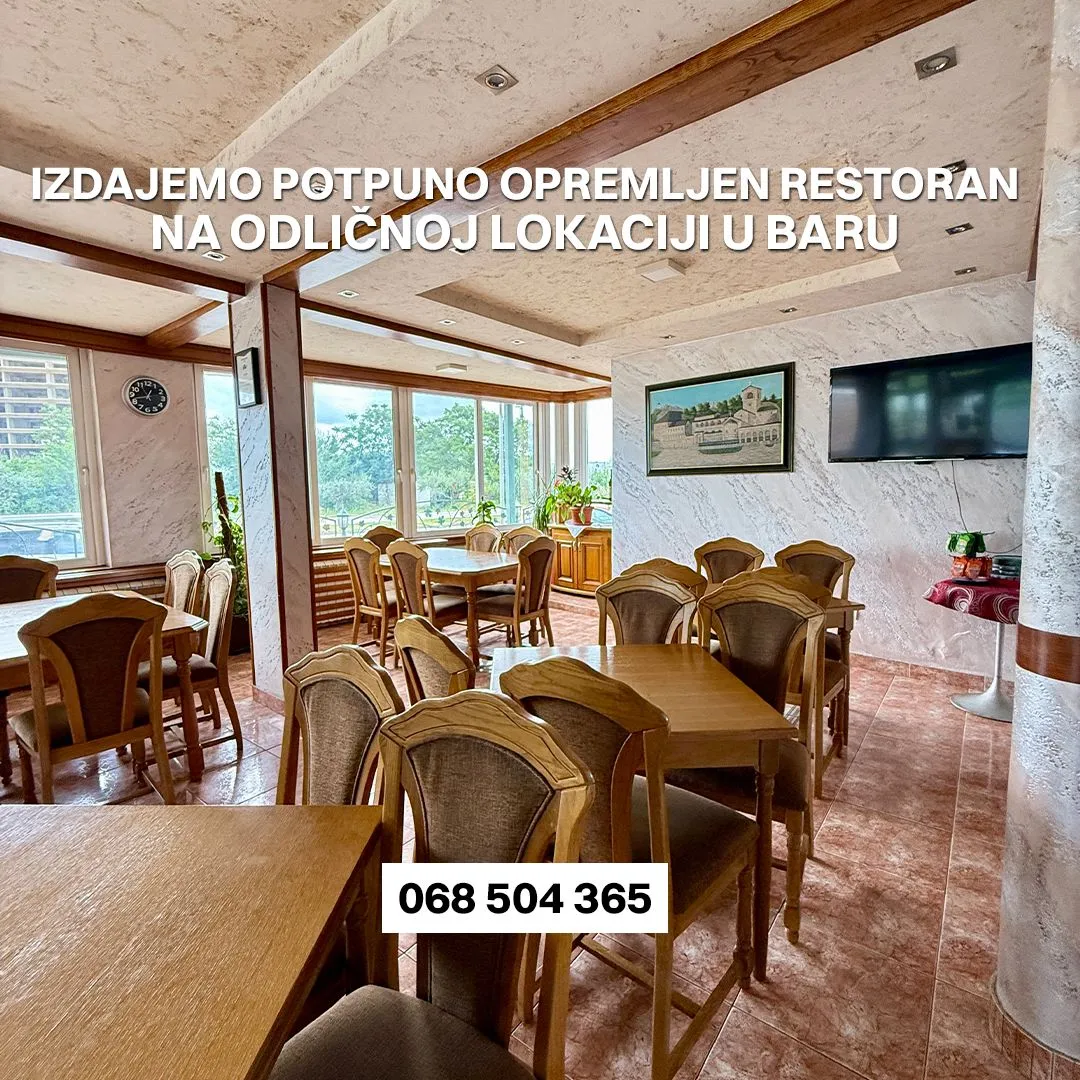 Izdavanje, poslovni prostor, 400m², Centar, Bar