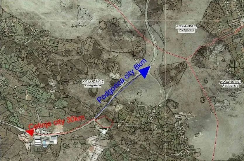 Izdavanje, plac, 30000m², Podgorica, Crna Gora