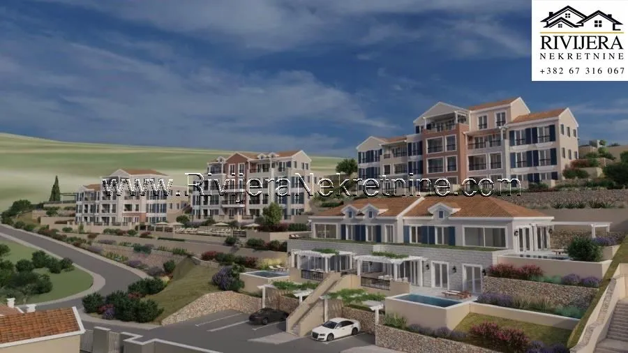 Prodaja, trosoban stan, 100m², Luštica Bay, Tivat