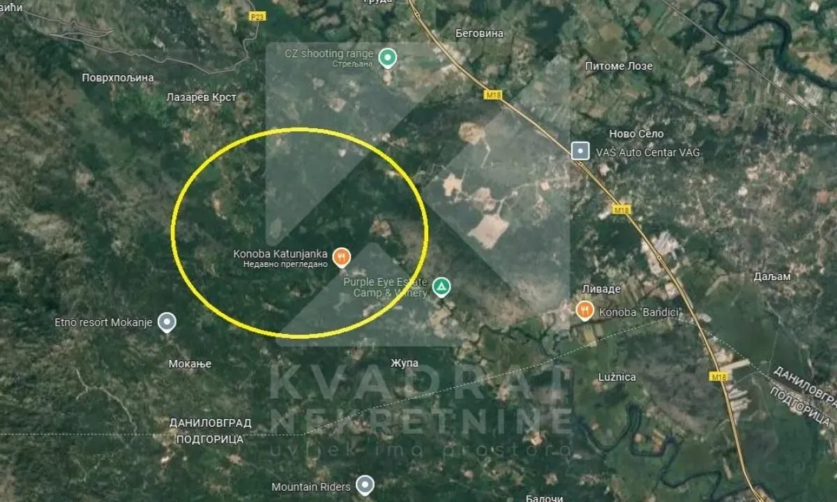 Prodaja, plac, 18344m², Bandići, Danilovgrad