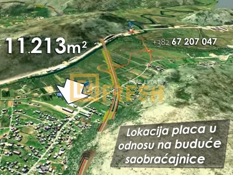 Prodaja, plac, 11213m², Tološi, Podgorica