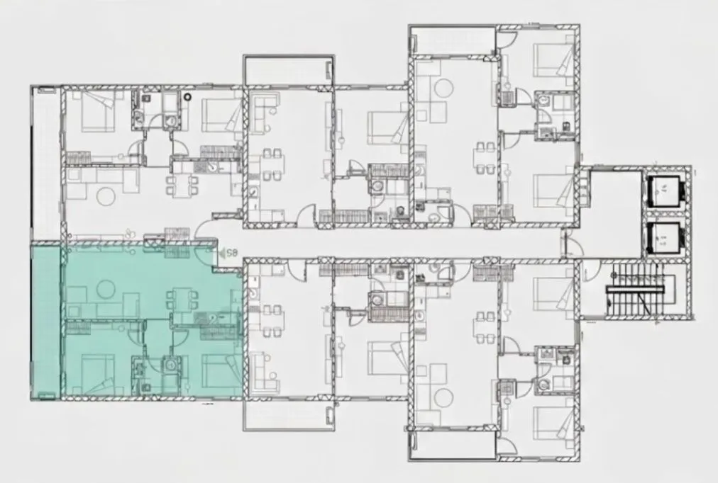 Sale, two bedroom apartment, 72m², Bjeliši, Bar