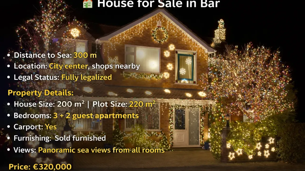 Prodaja, kuća, 220m², Centar, Bar