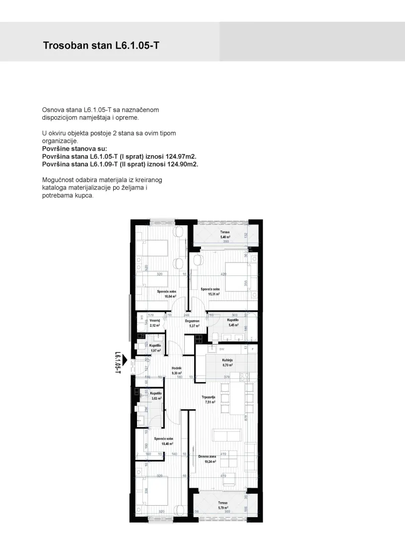 Prodaja, trosoban stan, 124m², Donja Gorica, Podgorica
