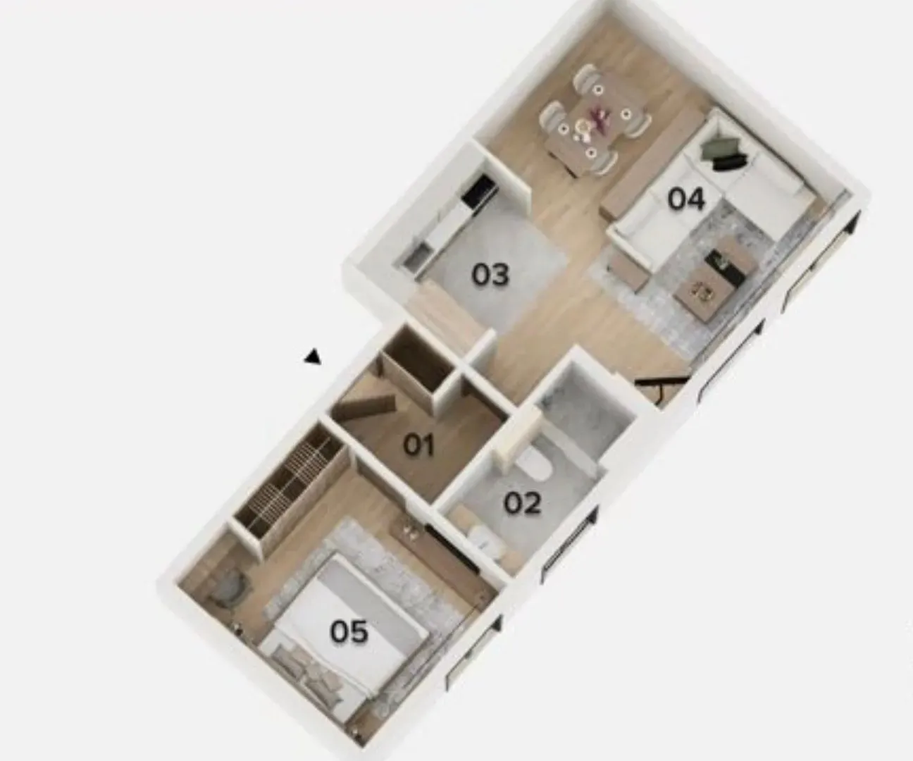 Prodaja, jednosoban stan, 47m², Breza, Kolašin