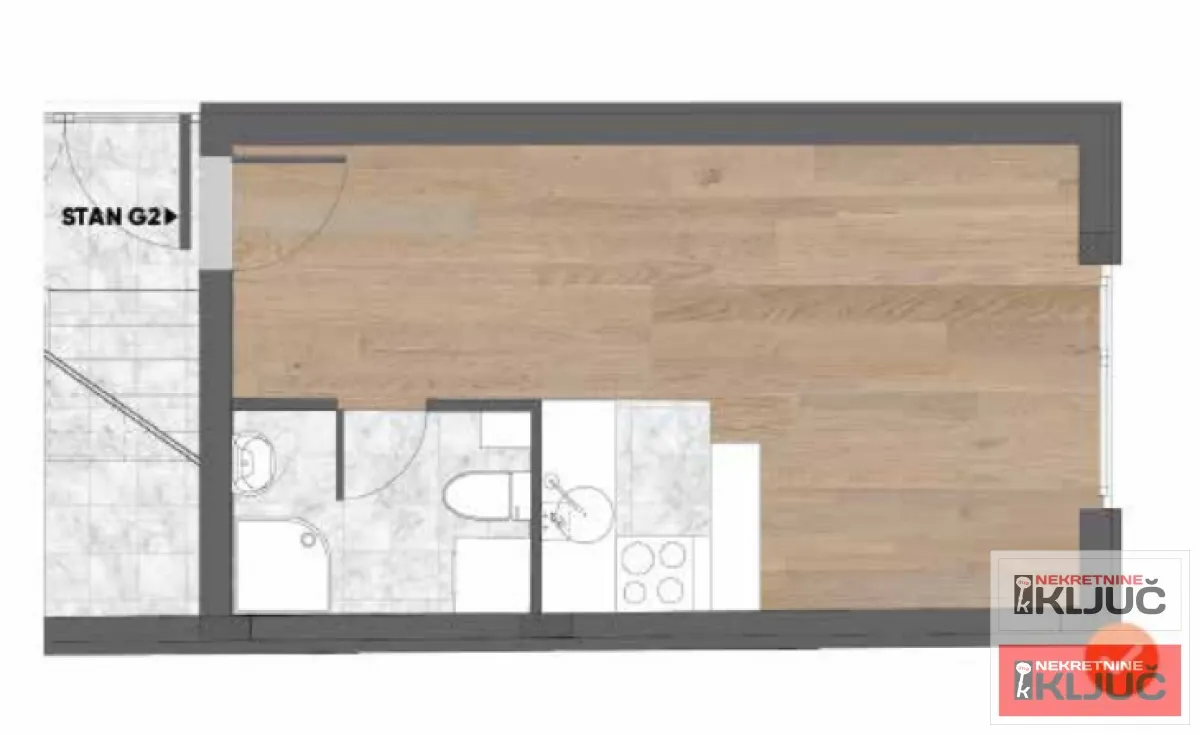 Prodaja, garsonjera, 22m², Telep, Novi Sad Sve Podlokacije