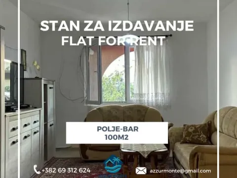 Rent, apartment, 100m², Polje, Bar