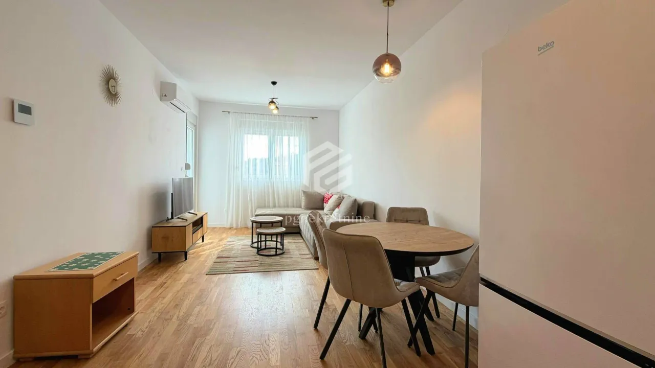 Izdavanje, jednosoban stan, 43m², Zabjelo, Podgorica