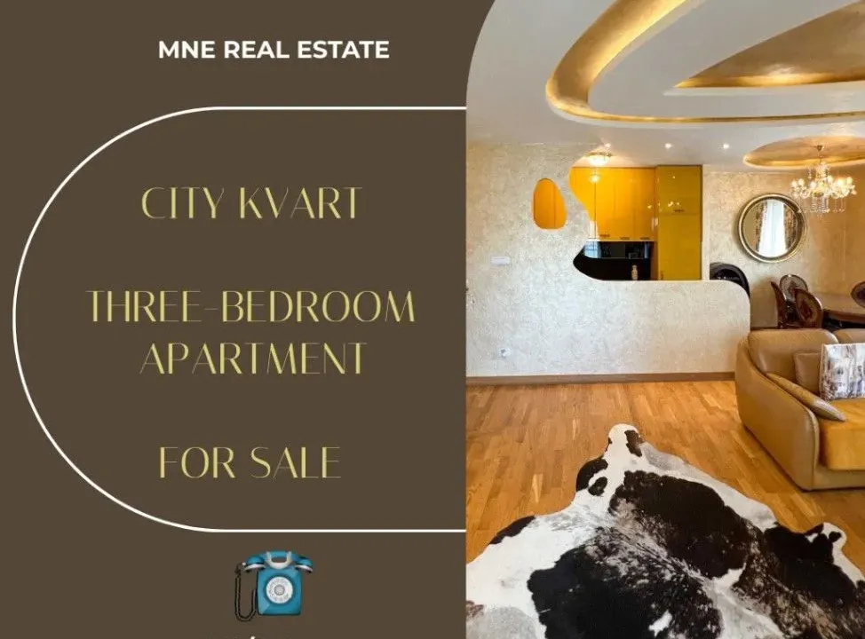 Sale, three bedroom apartment, 98m², City Kvart, Podgorica