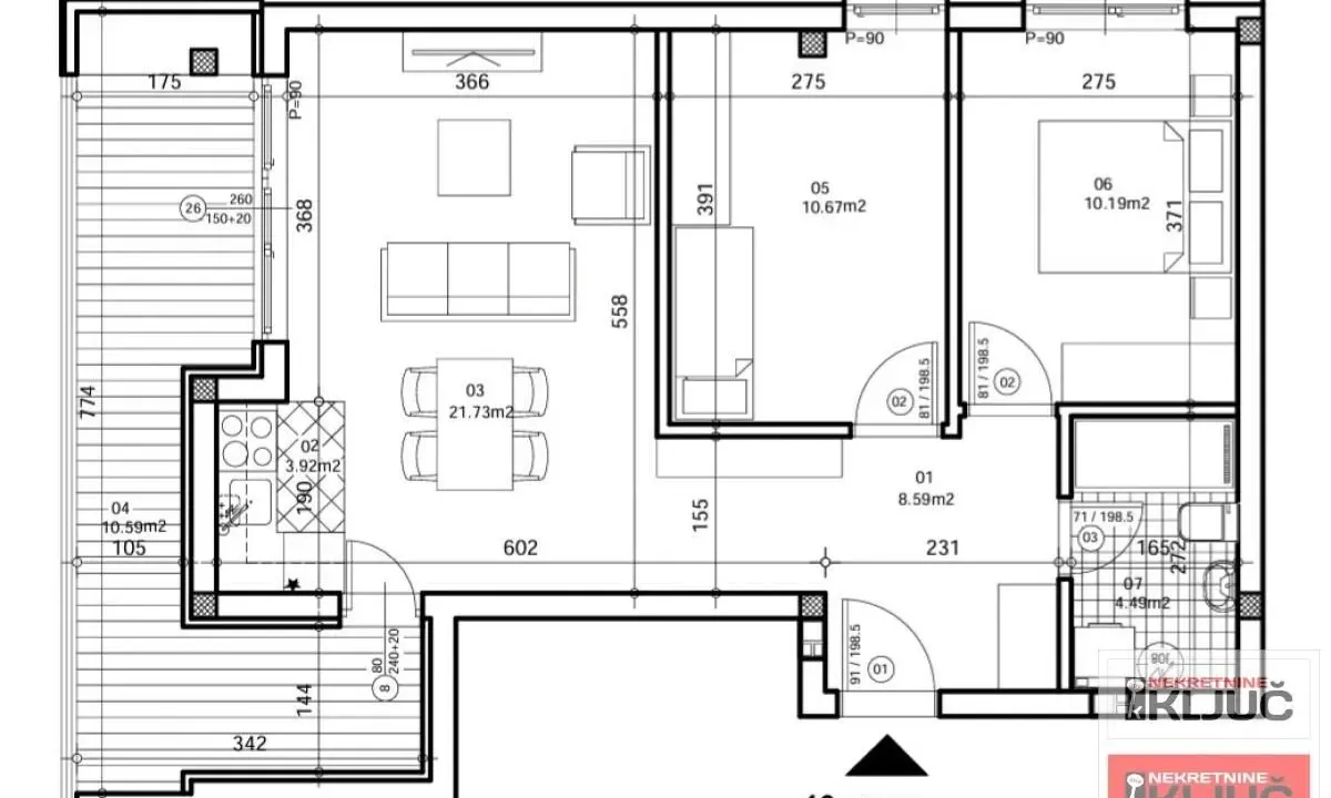 Sale, three bedroom apartment, 70m², Bulevar patrijarha Pavla, Novi Sad Sve Podlokacije
