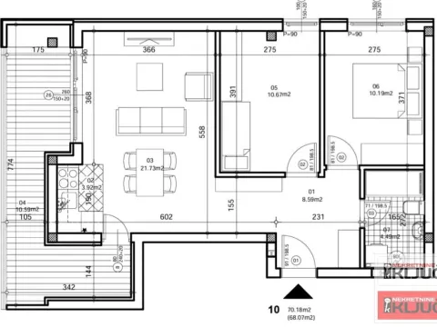 Sale, three bedroom apartment, 70m², Bulevar patrijarha Pavla, Novi Sad Sve Podlokacije