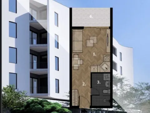 Sale, studio apartment, 26m², Ulcinjsko Polje, Ulcinj - image 2