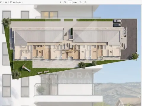 Floor plan showing the layout of apartments in the building. - image 4