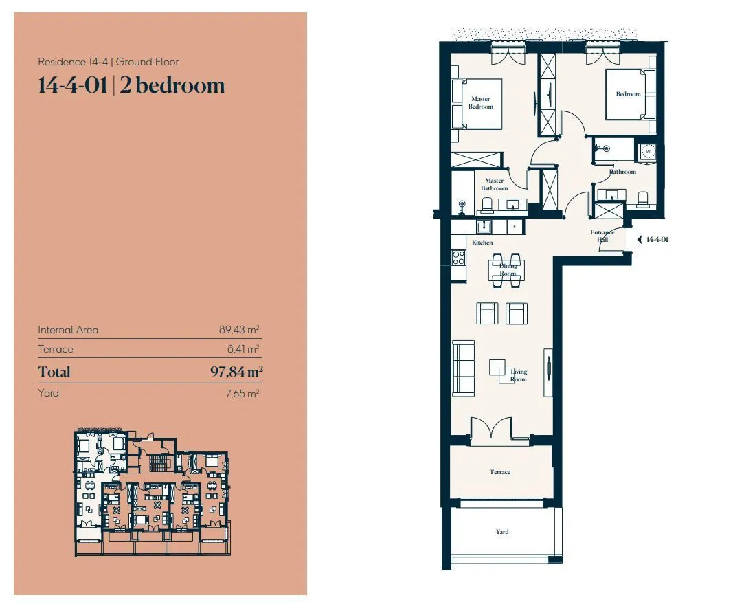 Sale, two bedroom apartment, 97m², Luštica, Tivat