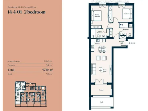 Sale, two bedroom apartment, 97m², Luštica, Tivat - image 4