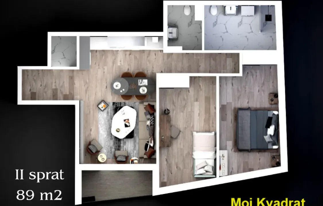 Sale, three bedroom apartment, 89m², Centar, Pančevo