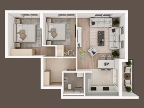 Prodaja, dvosoban stan, 63m², Zabjelo, Podgorica - image 3