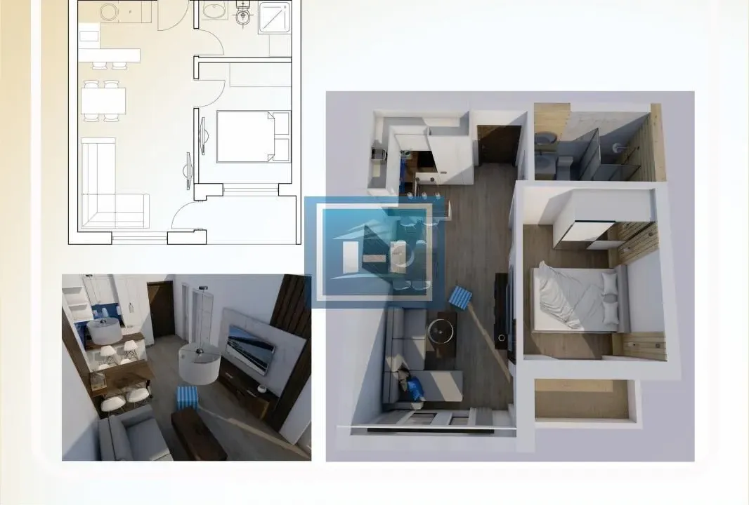 Sale, one bedroom apartment, 34m², Aqua park, Jagodina