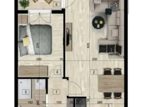 Prodaja, jednosoban stan, 47m², City Kvart, Podgorica - image 2