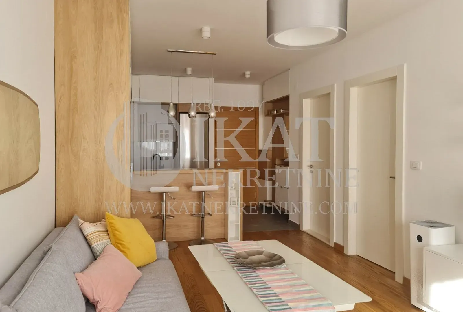 Rent, two bedroom apartment, 62m², Novi Beograd Blok 65, Novi Beograd Sve Podlokacije