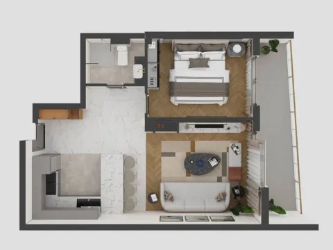 Sale, two bedroom apartment, 40m², Budva, Crna Gora - image 8