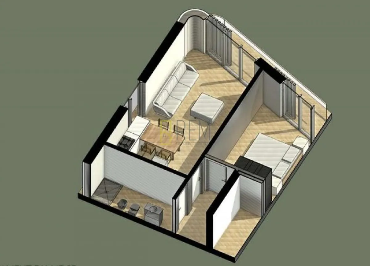 Sale, one bedroom apartment, 54m², Ulcinj, Crna Gora