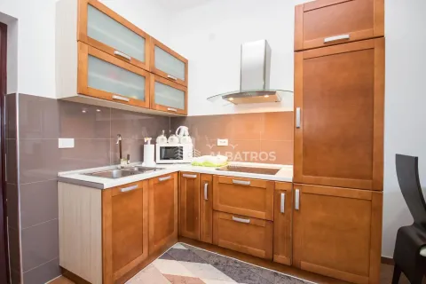 Kitchen with wooden cabinetry, a sink, and a built-in cooktop. - image 4
