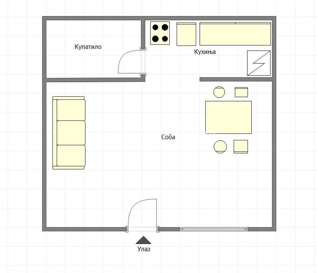 Prodaja, garsonjera, 24m², Futog, Novi Sad Sve Podlokacije