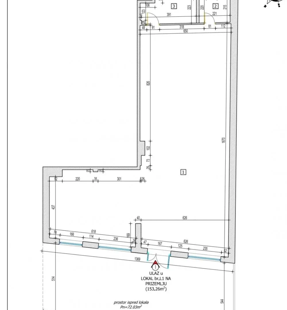 Rent, office space, 153m², Vukov Spomenik, Zvezdara Sve Podlokacije