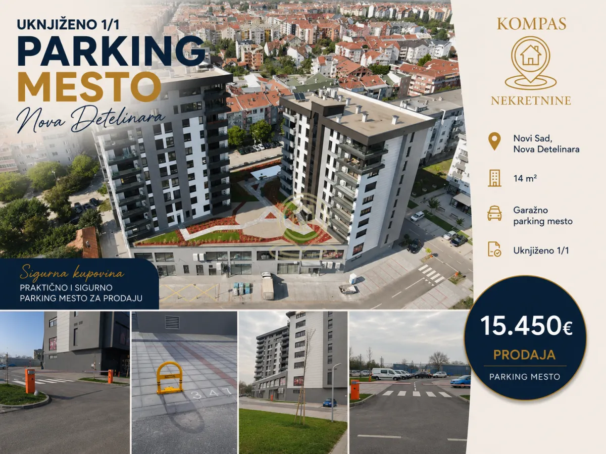 Sale, parking/garage, 14m², Nova Detelinara, Novi Sad Sve Podlokacije
