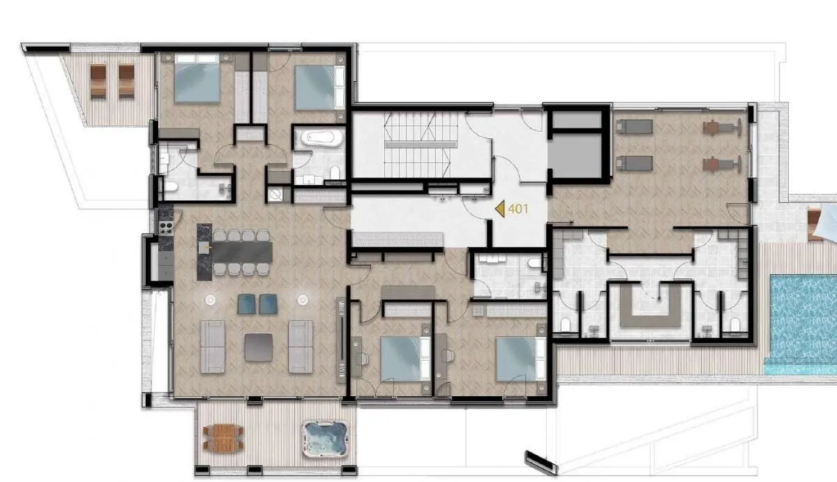 Sale, two bedroom apartment, 95m², Tivat, Crna Gora