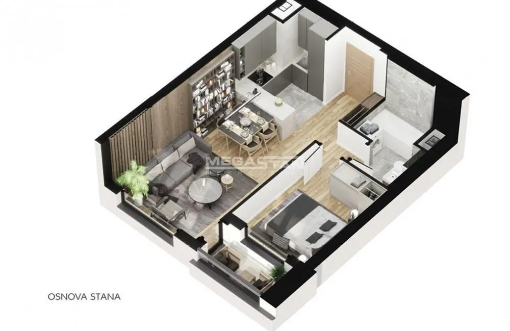 Prodaja, dvosoban stan, 45m², Voždovac Sve Podlokacije, Beograd