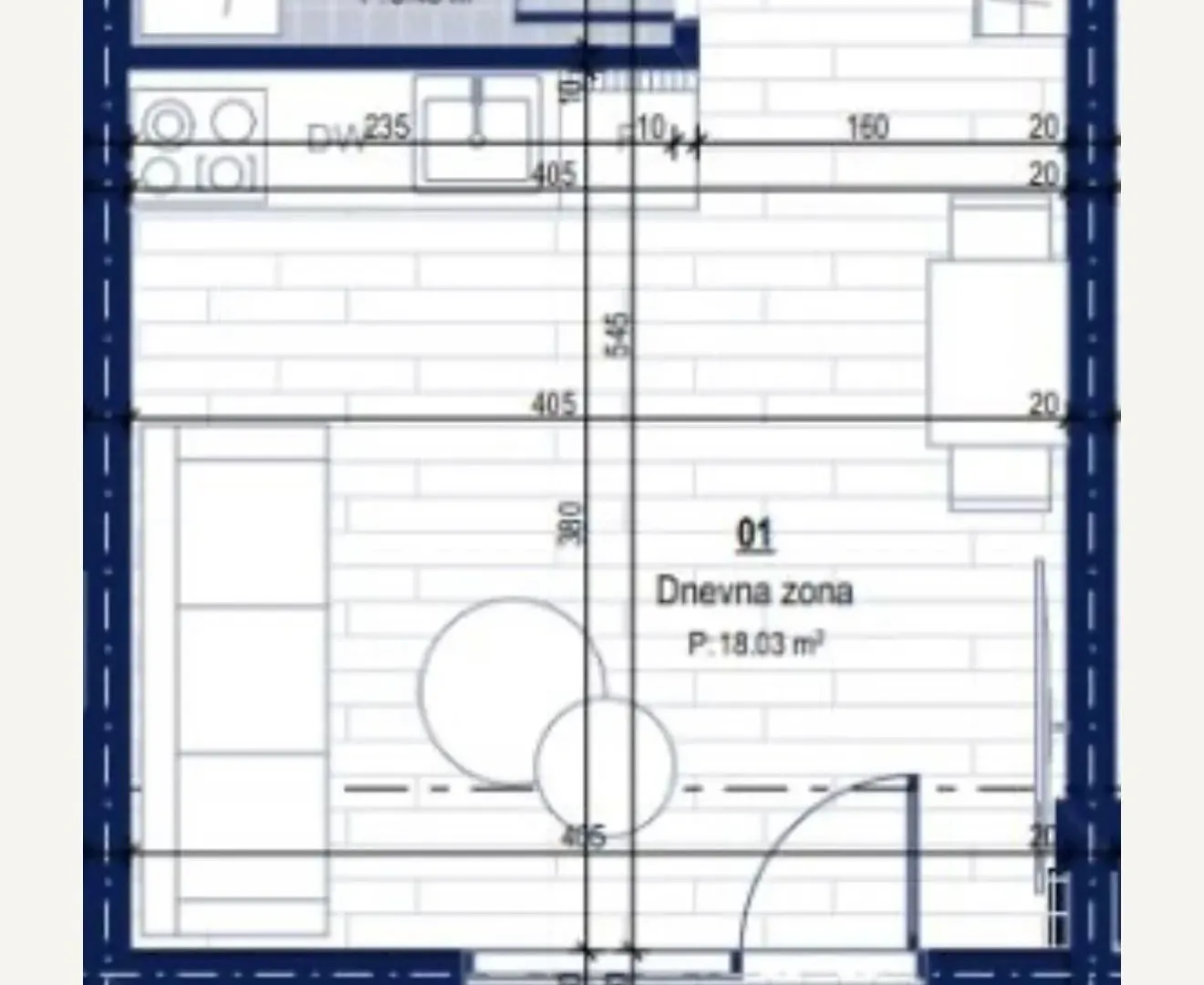 Prodaja, garsonjera, 27m², Donja Lastva, Tivat
