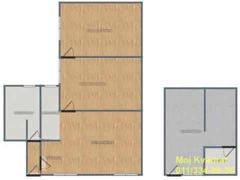 Sale, three bedroom apartment, 54m², Karaburma, Palilula Sve Podlokacije - image 15