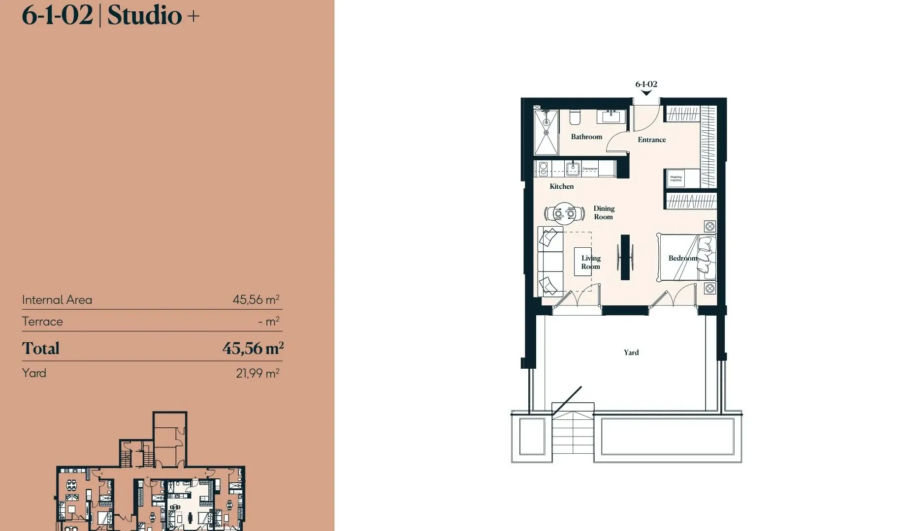 Sale, apartment, 45m², Tivat, Crna Gora