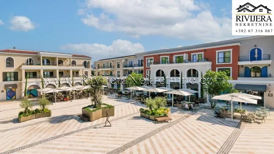 Prodaja, jednosoban stan, 57m², Luštica Bay, Tivat