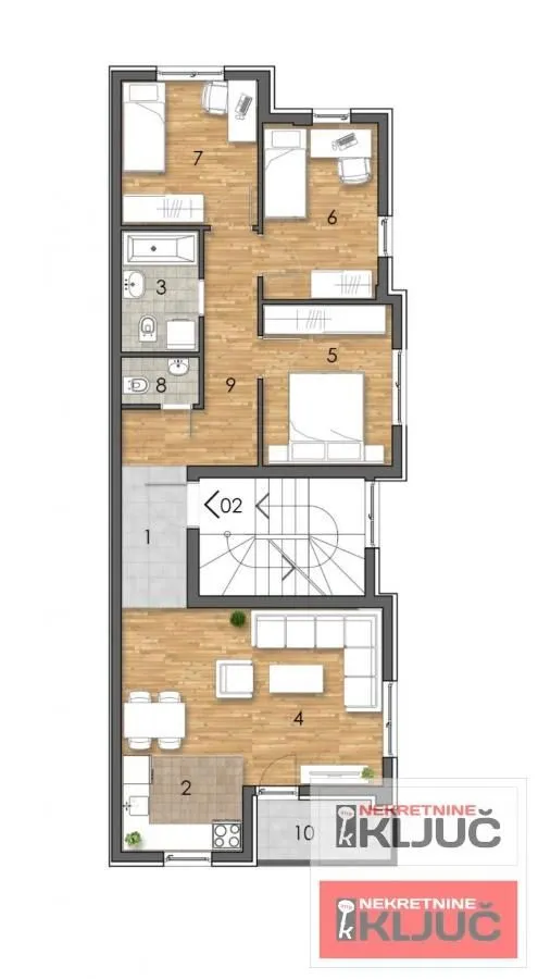 Prodaja, trosoban stan, 72m², Alibegovac, Petrovaradin