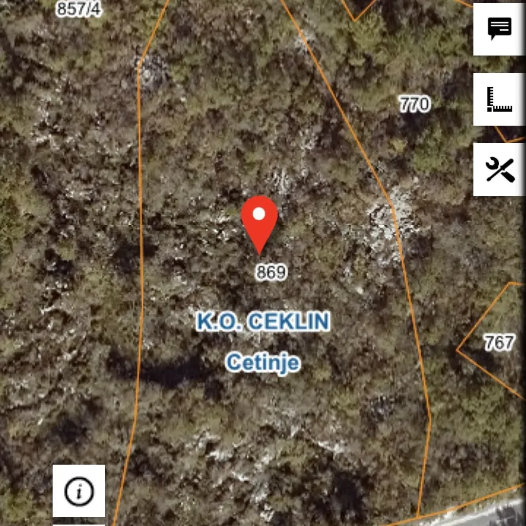 Prodaja, plac, 13519m², Ulići, Cetinje