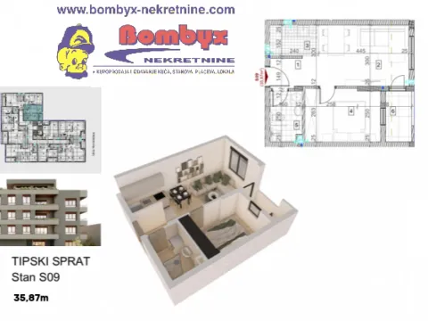 Prodaja, jednosoban stan, 36m², Sremska Kamenica, Petrovaradin - image 4
