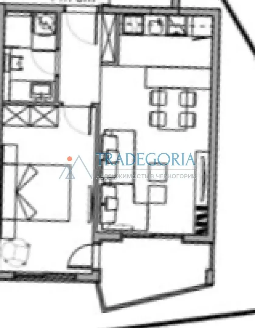 Prodaja, jednosoban stan, 51m², Budva, Crna Gora