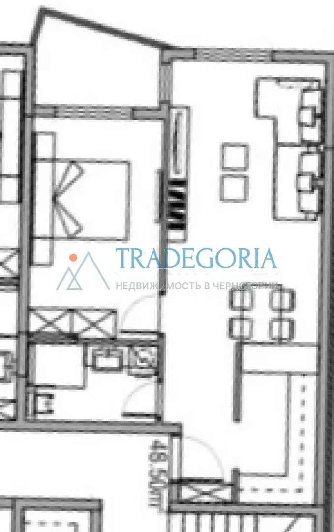 Prodaja, jednosoban stan, 56m², Budva, Crna Gora