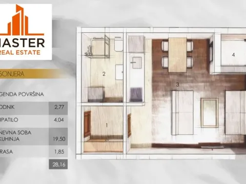 Sale, apartment, 28m², Zabjelo, Podgorica - image 1