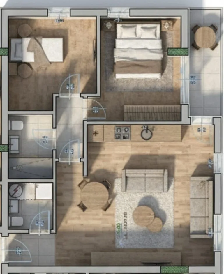 Sale, two bedroom apartment, 63m², Centar, Nikšić