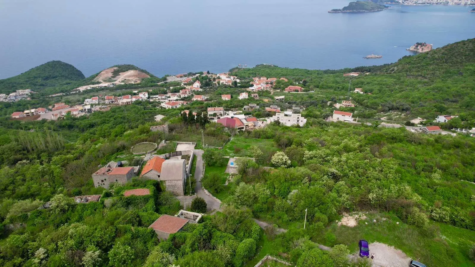 Prodaja, plac, 1640m², Blizikuće, Budva
