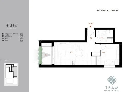 Prodaja, jednosoban stan, 41m², Orahovac, Kotor - image 3