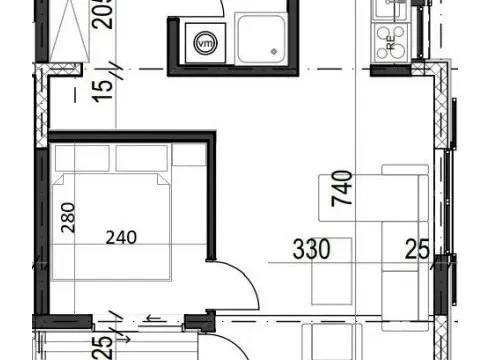 Prodaja, jednosoban stan, 43m², Radanovići, Kotor - image 3