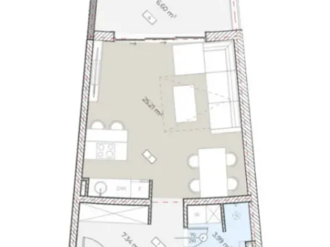 Prodaja, garsonjera, 42m², Budva, Crna Gora - image 2