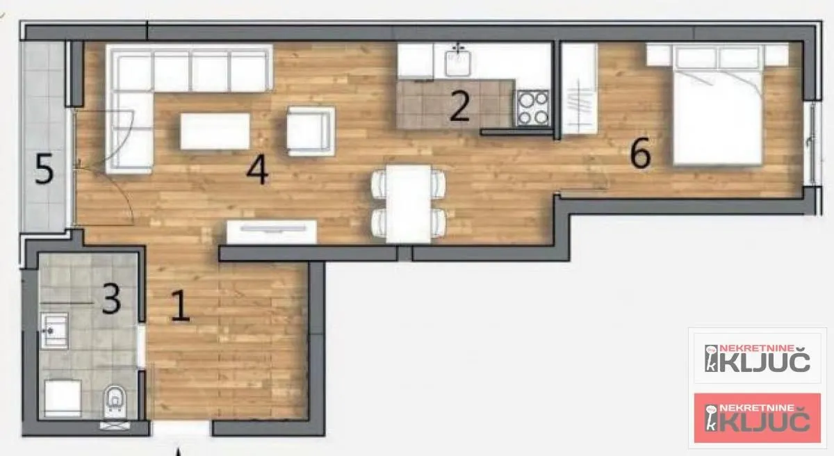 Prodaja, dvosoban stan, 45m², Telep, Novi Sad Sve Podlokacije