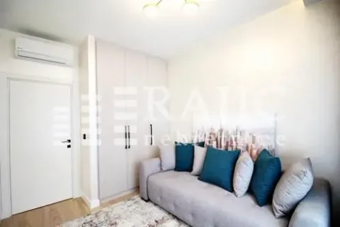 Living room with sofa, built-in wardrobe and air conditioning. - image 11